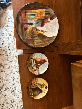 Conjunto de 3 Platos Decorativos