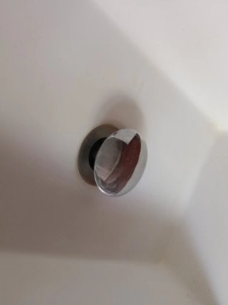 Encimera de baño, con grifo, tapón y latiguillos.