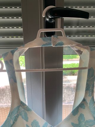 Vestido Verano Zara Flores Azul Blanco