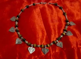 Collar vintage Ojo de Tigre y Plata 925