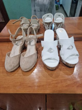 2 Pares Sandalias Talla 36