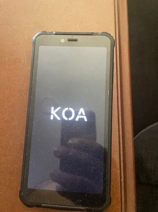 Teléfono KQA Negro y Plateado