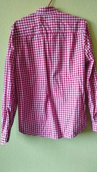 Camisa de vestir cuadros roja Springfield Talla M