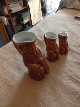 Jarras Mambrú Vintage Cerámica Esmaltada