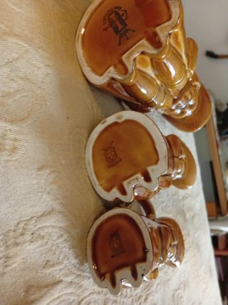 Jarras Mambrú Vintage Cerámica Esmaltada