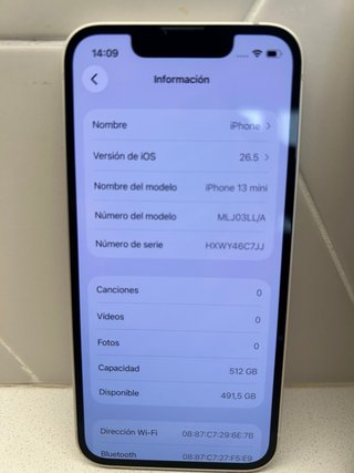 iPhone 13 mini 512Gb Bianco e Argento