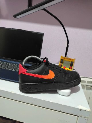 Zapatillas Nike Air Talla 38 Negro/Naranja