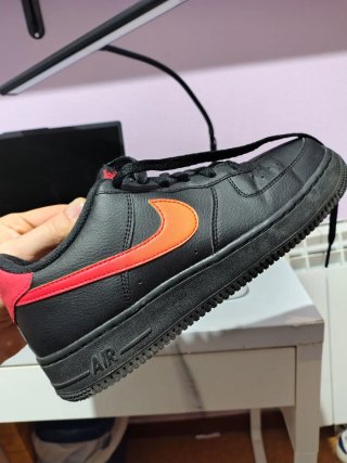 Zapatillas Nike Air Talla 38 Negro/Naranja