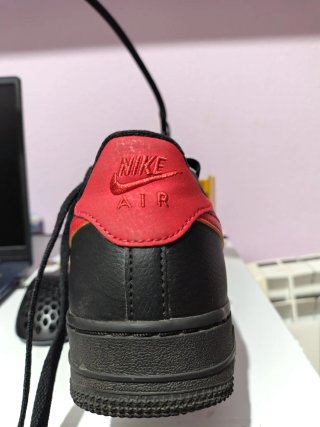 Zapatillas Nike Air Talla 38 Negro/Naranja