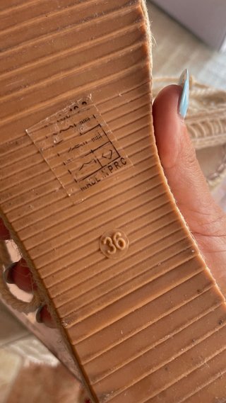 Sandalias Yute Beige Talla 36