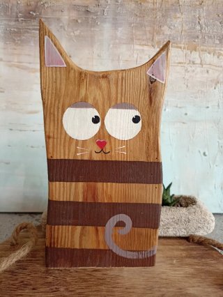 Gatti Decorativi in Legno