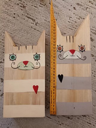 Gatti Decorativi in Legno