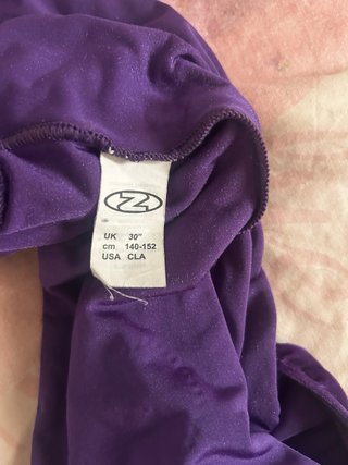Maillot Gimnasia Morado Manga Larga