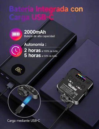 Rollei Lumis Mini LED RGB Foco