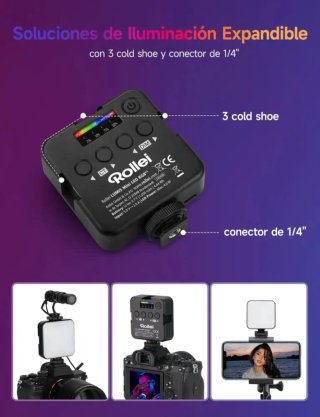 Rollei Lumis Mini LED RGB Foco