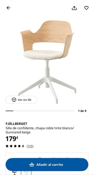 Silla IKEA FJÄLLBERGET Confidente Madera
