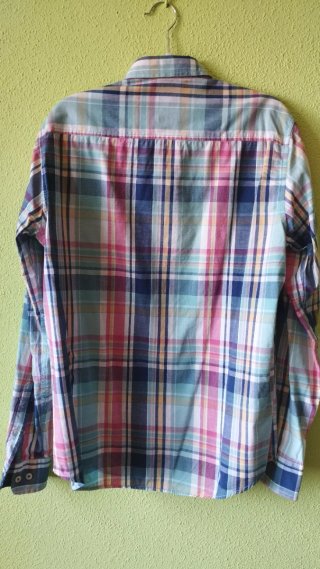 Camisa de vestir cuadros hombre