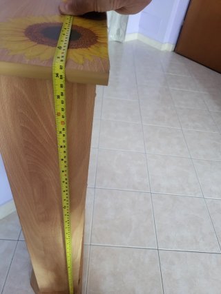 Porta CD in legno con decoro girasoli