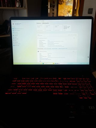 ASUS TUF GAMING Portátil Negro/Rojo