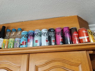 Latas Monster,Energety, Fanta y Coca-Cola