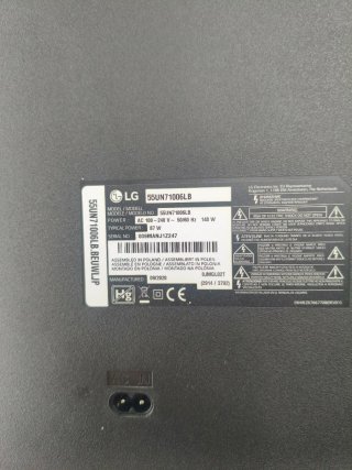 TV LG 55 pulgadas 4K Smart TV Negra