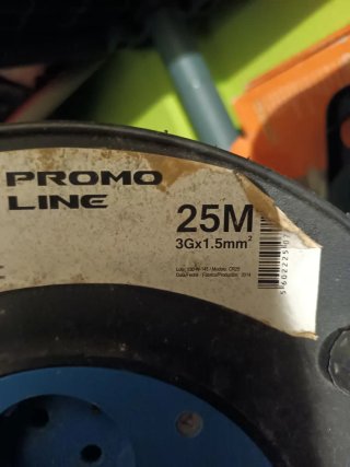 Prolongador 25m 3G1.5mm