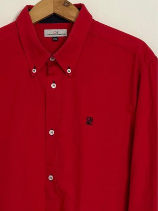Camisa Carolina Herrera Roja Talla XXL