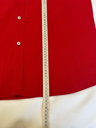 Camisa Carolina Herrera Roja Talla XXL