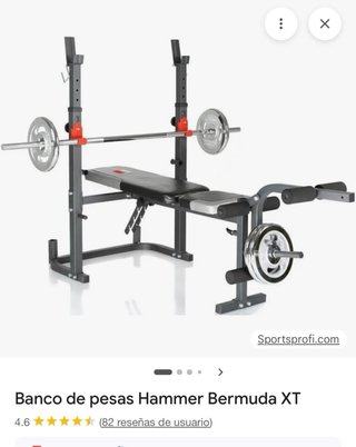 Banco de pesas Hammer Bermuda XT