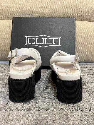 Sandali Cult vera pelle bianchi Tg 39