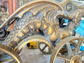 Bonito cañón de bronce estilo asiático