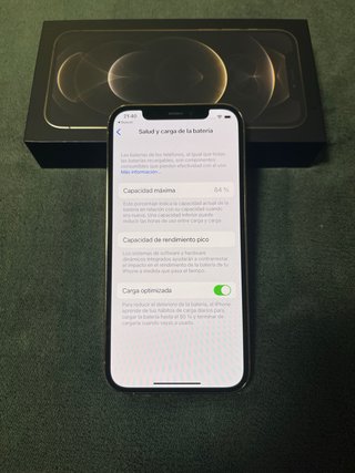 iPhone 12 Pro 256GB Oro con scatola, cavo e cover