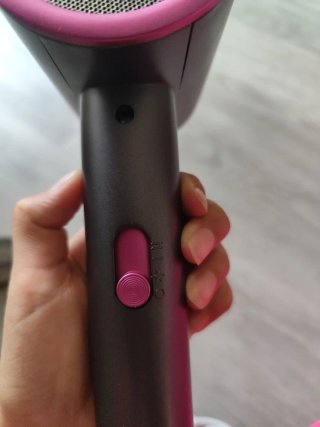 Secador de pelo Unico gris y rosa