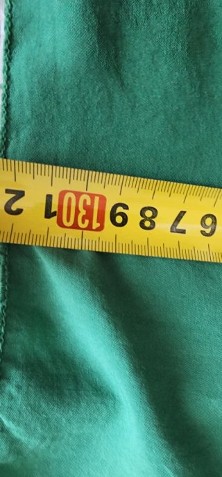 Vestido verde talla única 54 diámetro 132 largo