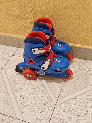 Patines Oxelo Play 3 Niños Azul/Rojo