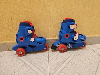 Patines Oxelo Play 3 Niños Azul/Rojo