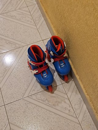 Patines Oxelo Play 3 Niños Azul/Rojo