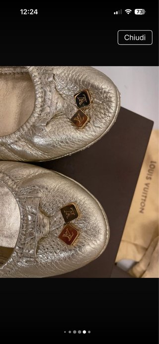 Ballerine Louis Vuitton Pelle Oro