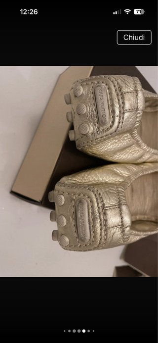 Ballerine Louis Vuitton Pelle Oro