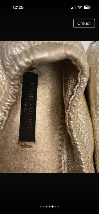 Ballerine Louis Vuitton Pelle Oro