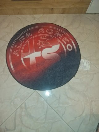 Tappeto Alfa Romeo Rotondo 60x60