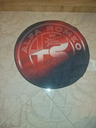 Tappeto Alfa Romeo Rotondo 60x60