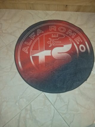 Tappeto Alfa Romeo Rotondo 60x60