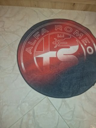 Tappeto Alfa Romeo Rotondo 60x60