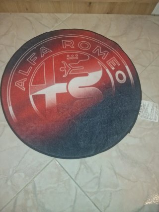 Tappeto Alfa Romeo Rotondo 60x60