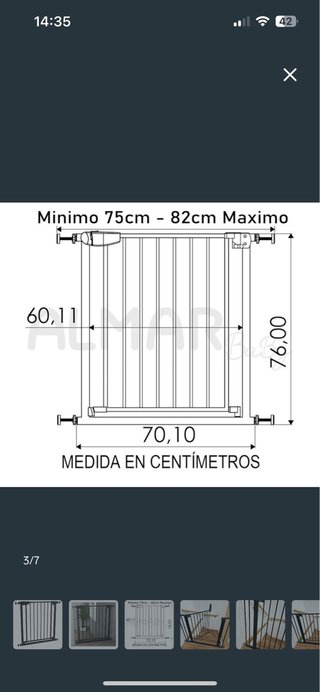 Barrera de seguridad para escaleras