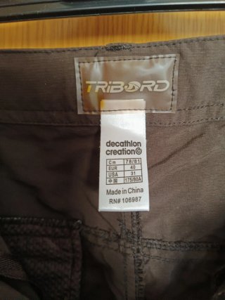 Pantalón senderismo convertible marrón