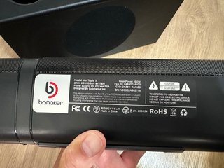 Barra de sonido 190W con mando y Bluetooth