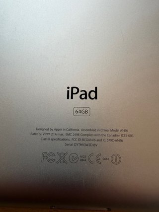 iPad 3 64GB A1416 Plata