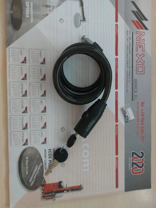 Candado de cable para bici o patinete